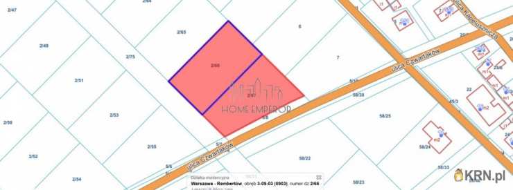 , Działki  na sprzedaż, Warszawa, Rembertów/Stary Rembertów, ul. Czwartaków