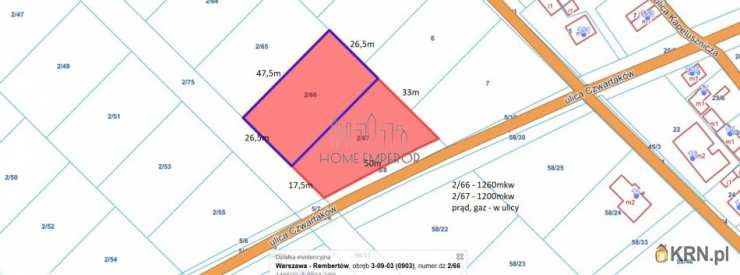 Home Emperor Sp. z o.o., Działki  na sprzedaż, Warszawa, Rembertów/Stary Rembertów, ul. Czwartaków