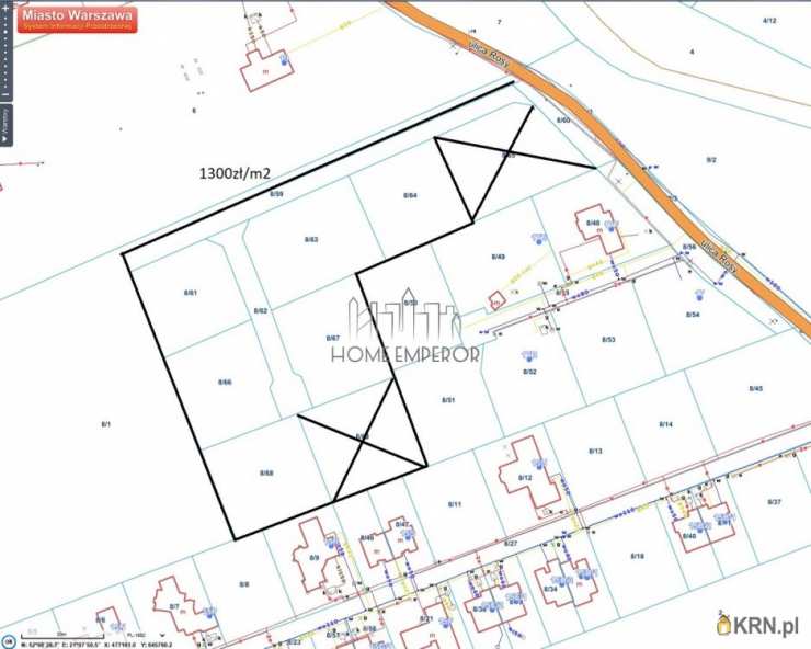 Działki  na sprzedaż, Warszawa, Wilanów/Powsinek, ul. Rosy, 