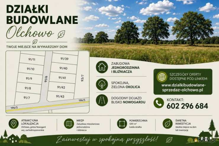 Działki  na sprzedaż, Olchowo, ul. , 
