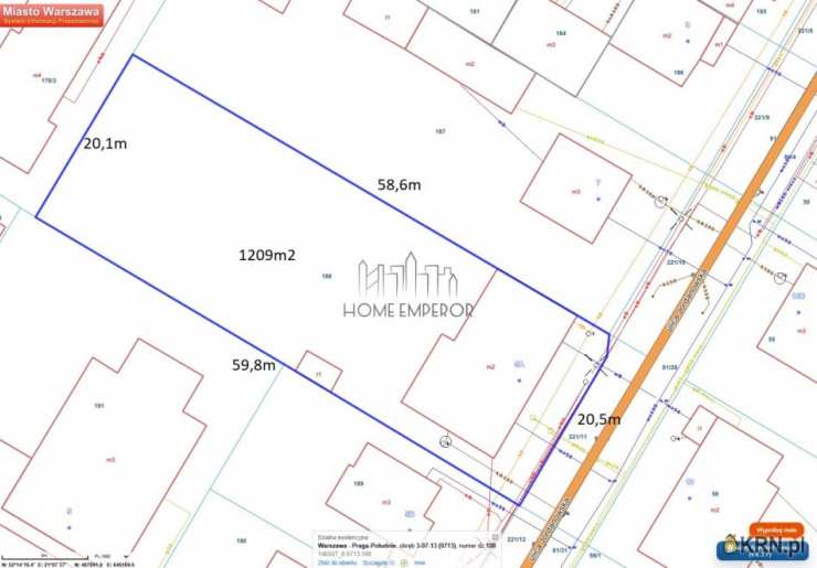 Działki  na sprzedaż, , Warszawa, Praga Południe/Gocławek, ul. Jordanowska