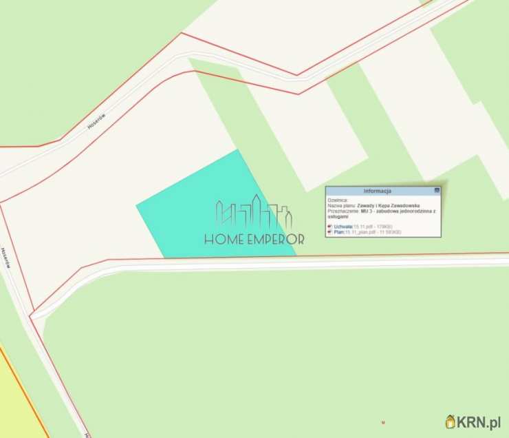 Działki  na sprzedaż, Warszawa, Wilanów/Kępa Zawadowska, ul. Hoserów, 