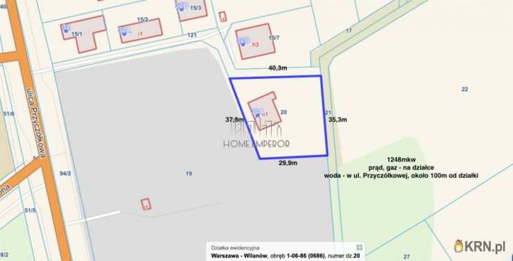 Warszawa, Wilanów/Powsin, ul. Przyczółkowa, , Działki  na sprzedaż