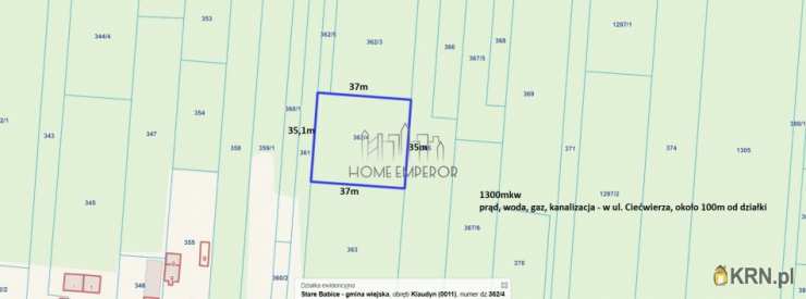 Home Emperor Sp. z o.o., Działki  na sprzedaż, Klaudyn, ul. plut. Ciećwierza
