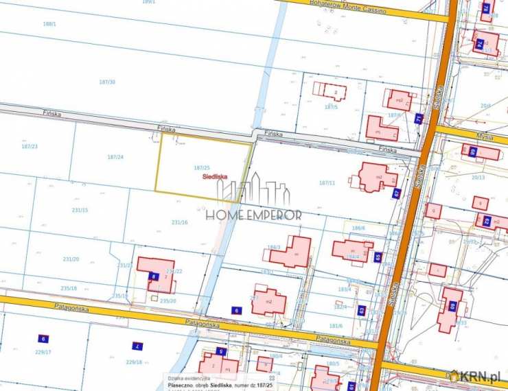 Działki  na sprzedaż, Siedliska, ul. Fińska, 