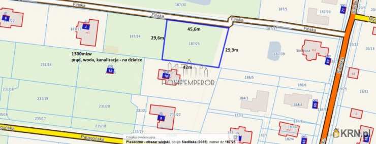 , Działki  na sprzedaż, Siedliska, ul. Fińska