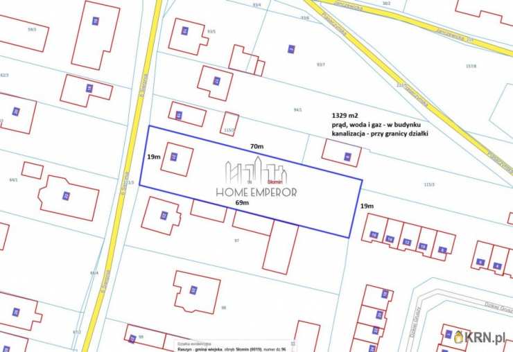 Działki  na sprzedaż, Słomin, ul. 6 Sierpnia, 