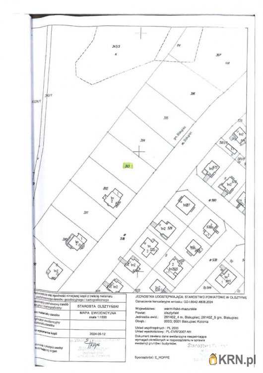 Działki  na sprzedaż, Biskupiec, ul. , 