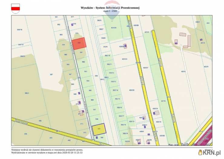 , Działki  na sprzedaż, Wyszków, ul. 