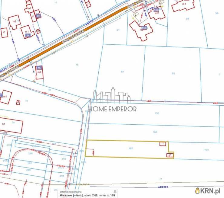 Działki  na sprzedaż, Warszawa, Mokotów/Augustówka, ul. Górska, 