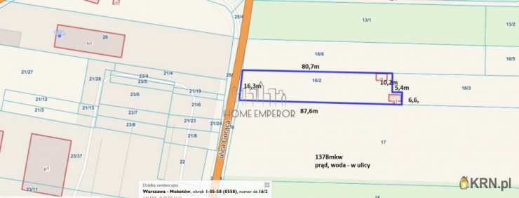 Działki  na sprzedaż, , Warszawa, Mokotów/Augustówka, ul. Górska