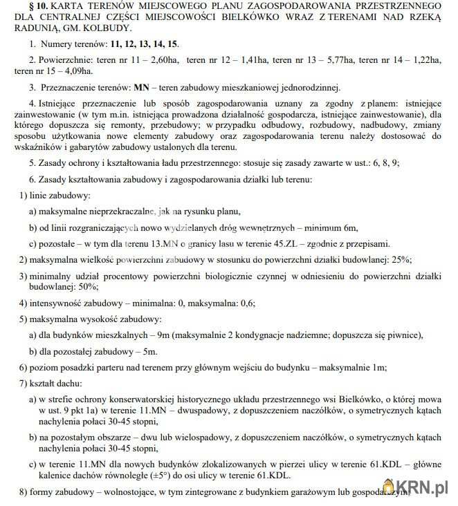 Działki  na sprzedaż, Bielkówko, ul. , 
