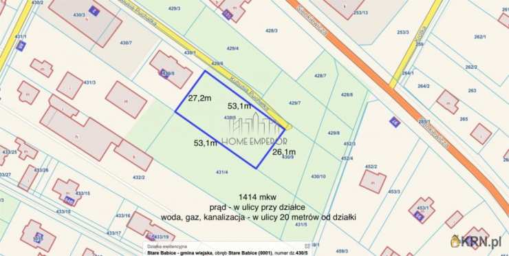 , Stare Babice, ul. Kubusia Puchatka, Działki  na sprzedaż