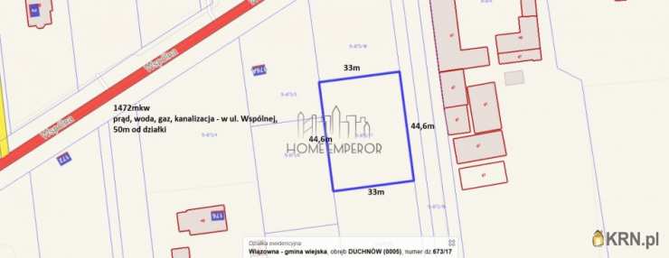 Duchnów, ul. Wspólna, , Działki  na sprzedaż