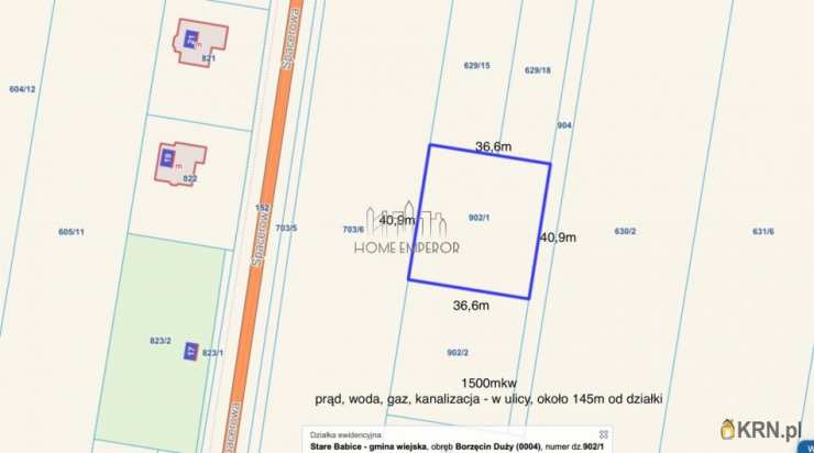 , Działki  na sprzedaż, Borzęcin Duży, ul. Spacerowa