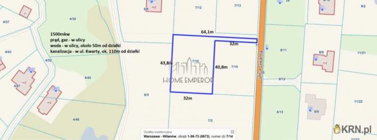 Warszawa, Rembertów, ul. Agrarna, Działki  na sprzedaż, 