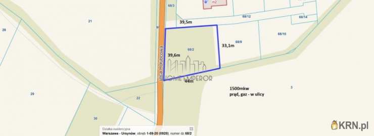 Działki  na sprzedaż, , Warszawa, Ursynów/Jeziorki, ul. Hołubcowa