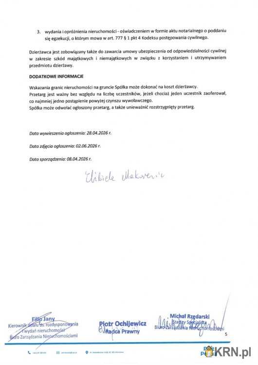 , Działki  do wynajęcia, Zabłotnia, ul. 