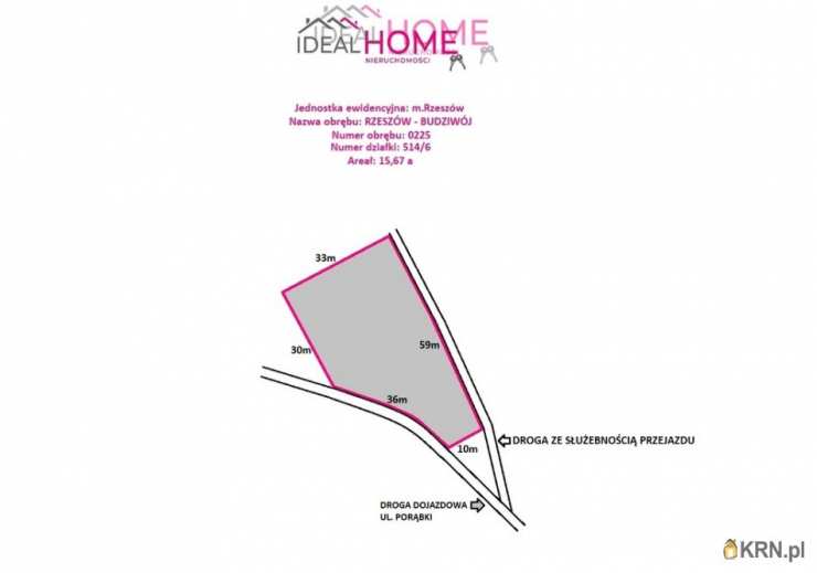 , Rzeszów, Budziwój, ul. , Działki  na sprzedaż