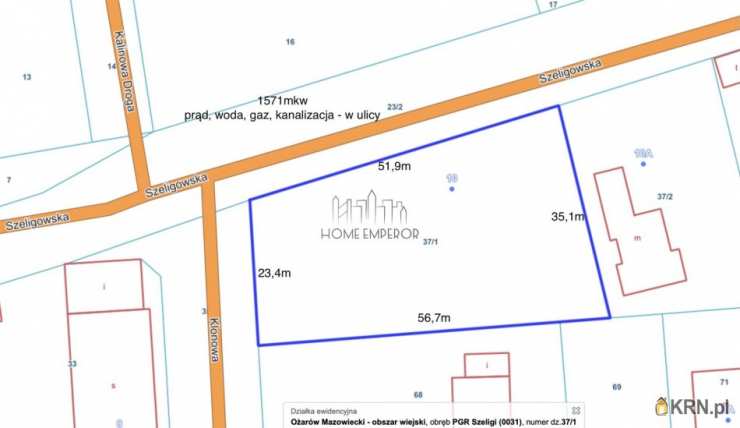 Home Emperor Sp. z o.o., Działki  na sprzedaż, Szeligi, ul. Szeligowska