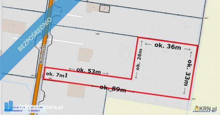 Działki  na sprzedaż, Gałków Mały, ul. Mickiewicza, 