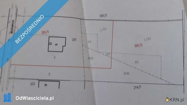 Gałków Mały, ul. Mickiewicza, Działki  na sprzedaż, 