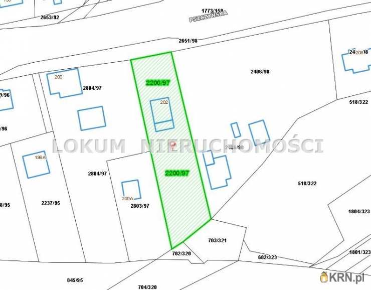, Działki  na sprzedaż, Jastrzębie-Zdrój, os. Jastrzębie Górne i Dolne/Jastrzębie Górne, ul. Pszczyńska