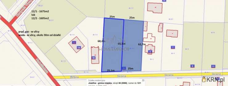 Działki  na sprzedaż, , Józefów, ul. Skrajna