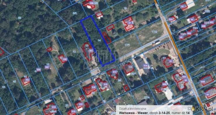 Działki  na sprzedaż, Warszawa, Wawer, ul. Ogórkowa, 