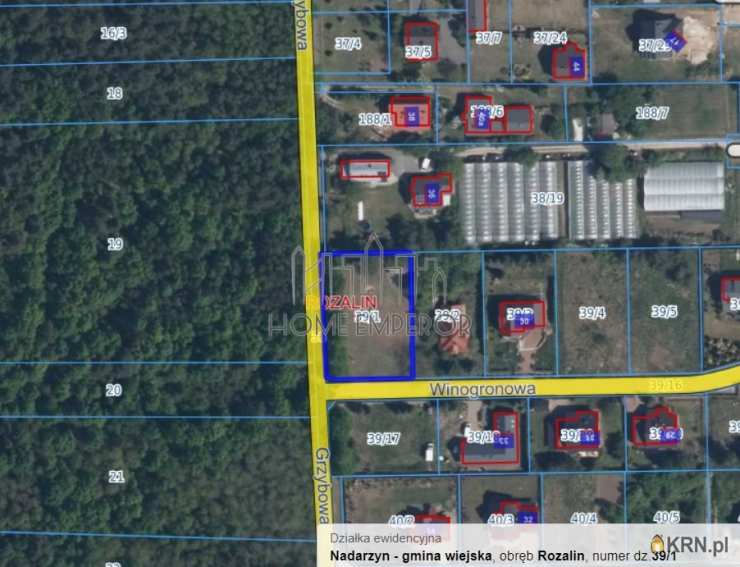 Działki  na sprzedaż, , Rozalin, ul. Winogronowa