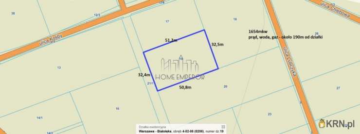 , Działki  na sprzedaż, Warszawa, Białołęka/Choszczówka, ul. Chlebowa