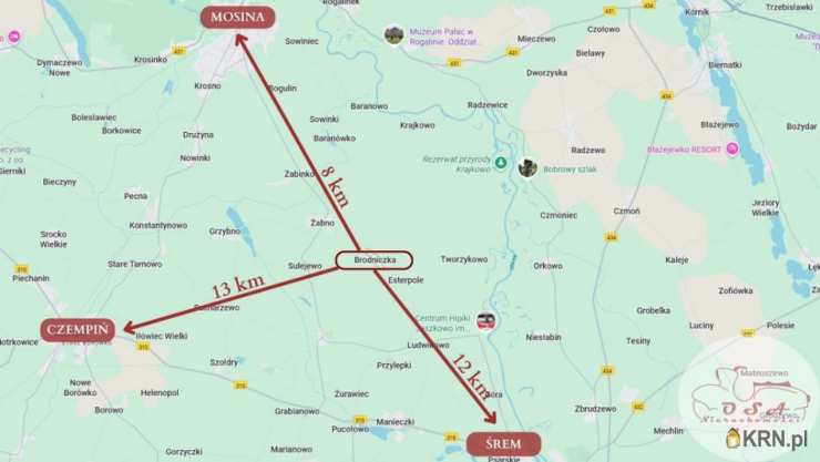 OSA Nieruchomości Sławomira Burdzy, Działki  na sprzedaż, Mosina, ul. 