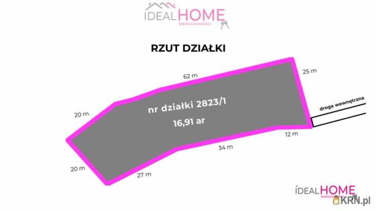  Ideal Home Nieruchomości , Działki  na sprzedaż, Krasne, ul. 