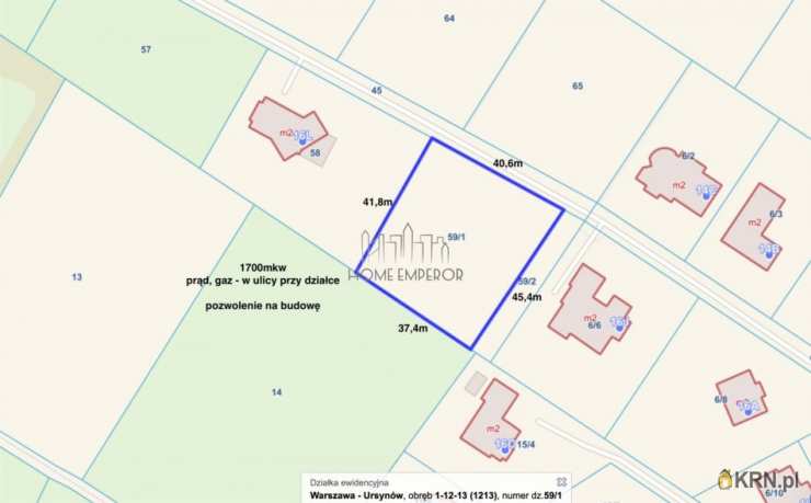 Działki  na sprzedaż, , Warszawa, Ursynów/Kabaty, ul. Prawdziwka