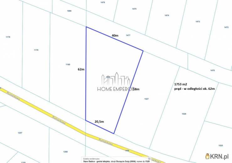 Działki  na sprzedaż, , Borzęcin Duży, ul. 