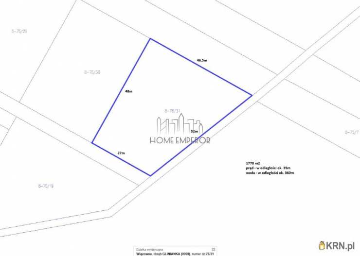 Działki  na sprzedaż, , Glinianka, ul. Wawrzyniecka