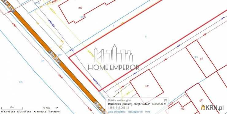 , Warszawa, Wilanów/Zawady, ul. Syta, Działki  na sprzedaż