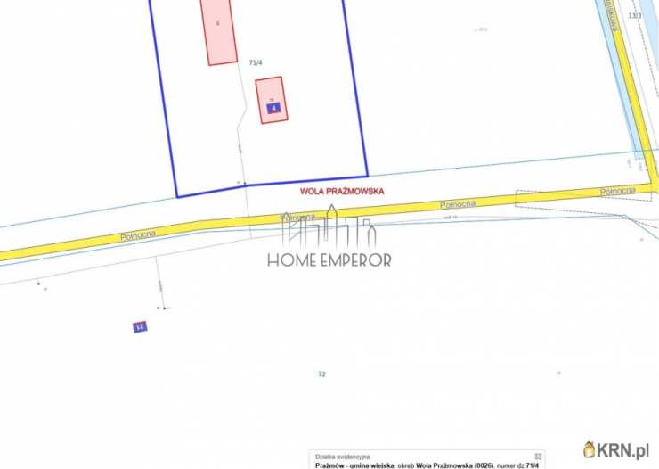 Działki  na sprzedaż, , Wola Prażmowska, ul. Północna