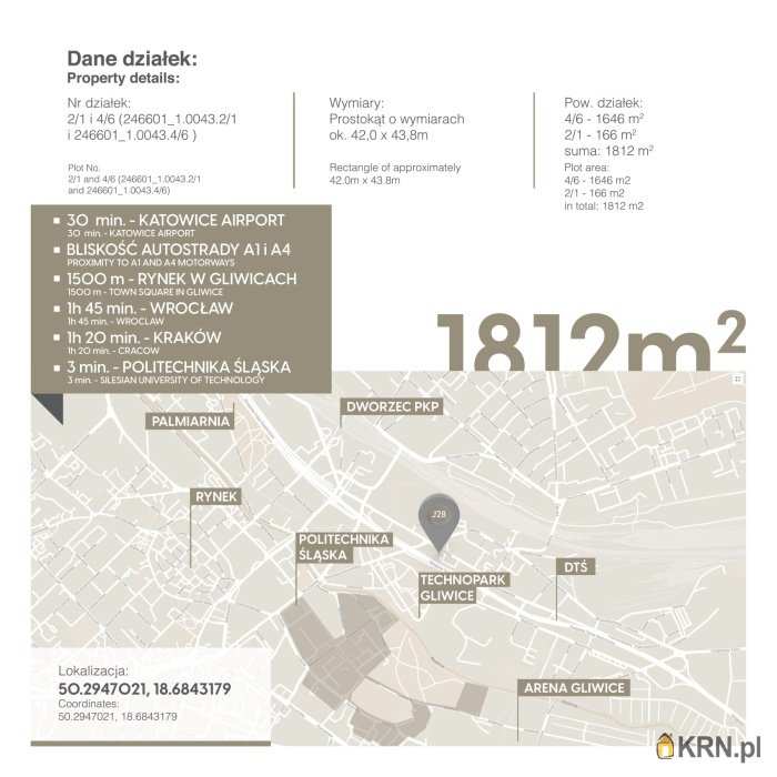 Działki  na sprzedaż, , Gliwice, ul. Jagiellońska