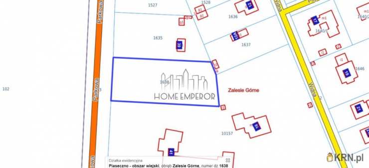 Działki  na sprzedaż, Zalesie Górne, Wrzosy, ul. Parkowa, 