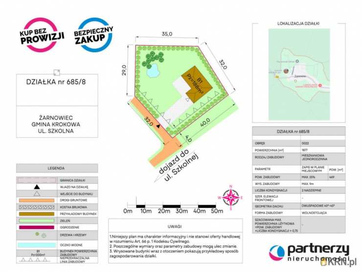 Działki  na sprzedaż, , Żarnowiec, ul. 