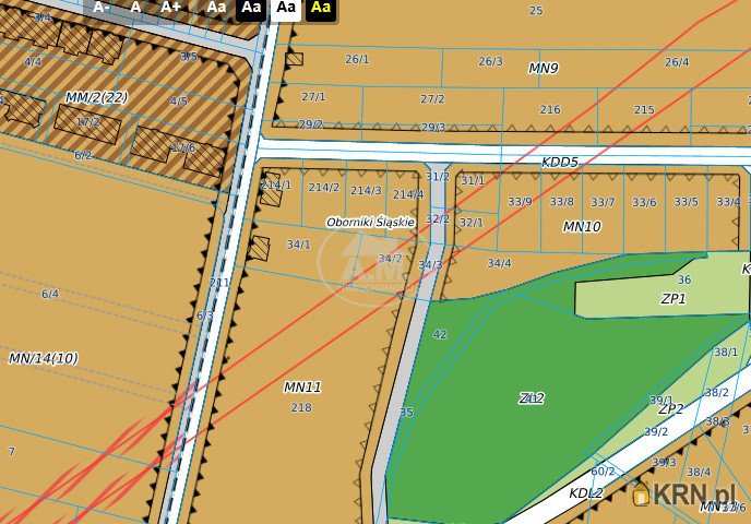 Działki  na sprzedaż, Oborniki Śląskie, ul. , 