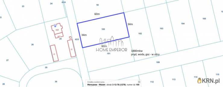 Warszawa, Wawer/Miedzeszyn, ul. Prasowa, Działki  na sprzedaż, 