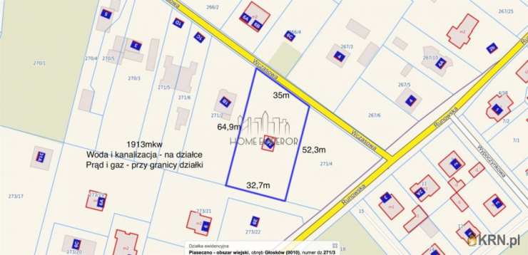 , Działki  na sprzedaż, Głosków, Głosków-Zielone, ul. Wczasowa