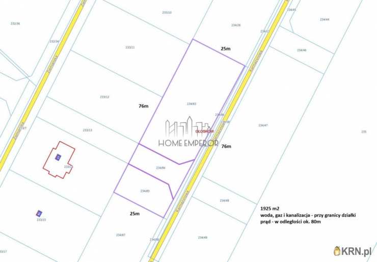 Działki  na sprzedaż, , Głosków, Głosków-Zielone, ul. Karmazynowa