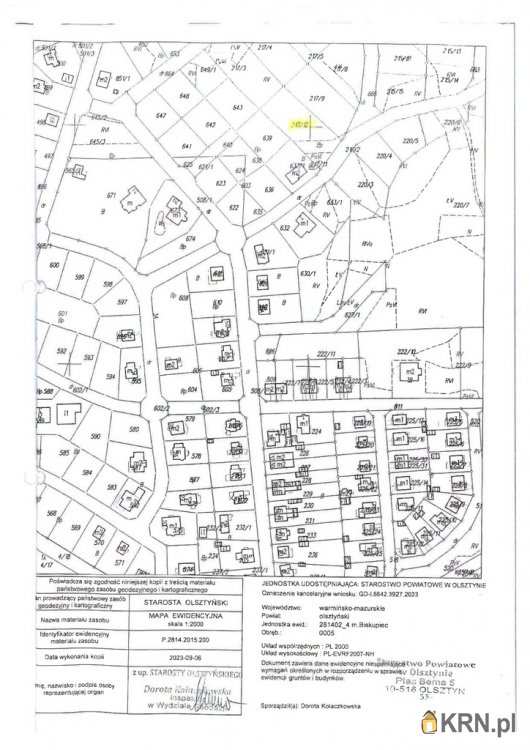 Działki  na sprzedaż, Biskupiec, ul. , 