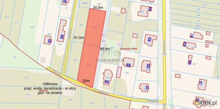 Komorów, ul. Turystyczna, , Działki  na sprzedaż