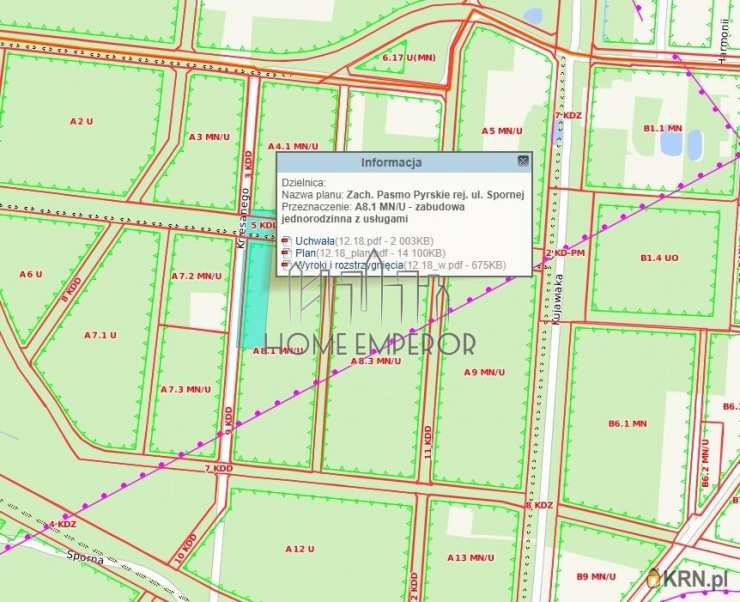 Działki  na sprzedaż, , Warszawa, Ursynów/Jeziorki, ul. Krzesanego