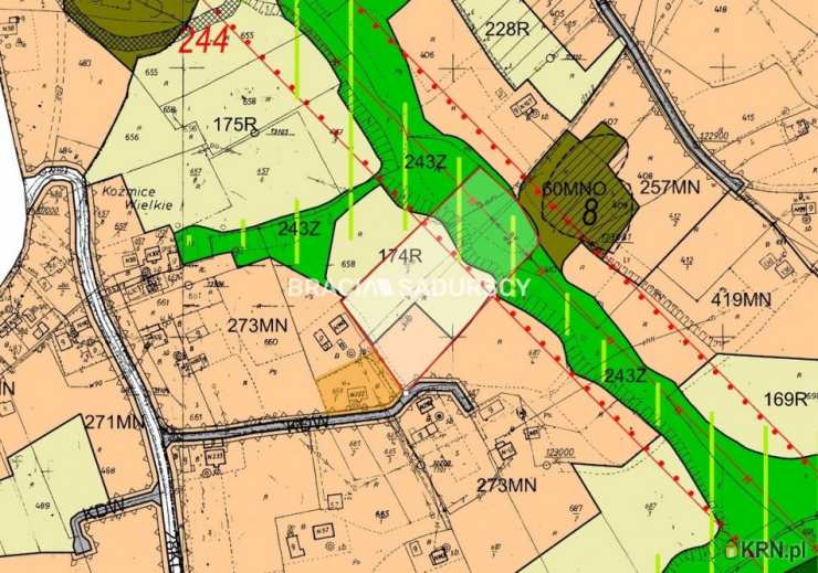 Koźmice Wielkie, ul. , Działki  na sprzedaż, 