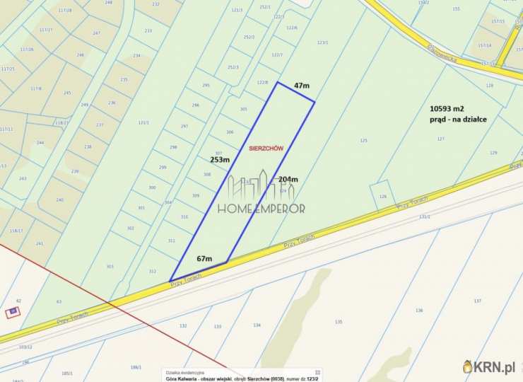 Działki  na sprzedaż, Sierzchów, ul. , 